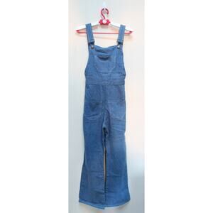 Lykke Wullf Anita Blue Soft Denim Flare Overalls Size XS